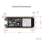 Waveshare ESP32 - S3 Microcontroller 2.4GHz Wi - Fi Development Board ESP32 - S3 - WROOM - 1 - N8R8 Module Standard Ver. With Pinheader - British D'sire