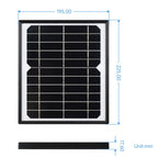 Waveshare Monocrystalline Silicon Solar Panel (5.5V 6W), Toughened Glass Surface - British D'sire