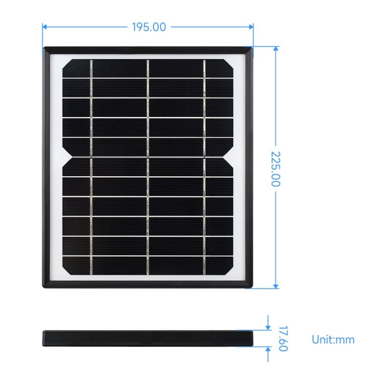 Waveshare Monocrystalline Silicon Solar Panel (5.5V 6W), Toughened Glass Surface - British D'sire