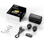 WAVLINK 608C Magnetic Lavalier Wireless Dual Microphone with 8 Pin RX Receiver - British D'sire