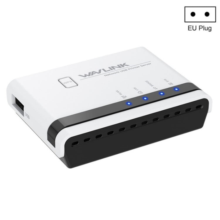 WAVLINK NU516U1 USB2.0 Wireless Printer Server With 10 / 100Mbps LAN / Bridge WiFi(EU Plug) - British D'sire Main image