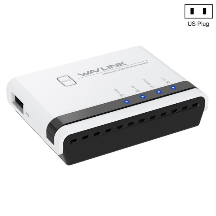 WAVLINK NU516U1 USB2.0 Wireless Printer Server With 10 / 100Mbps LAN / Bridge WiFi(US Plug) - British D'sire Main image