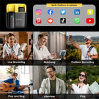 WAVLINK WS - WAJ606C1 Lavalier Noise Reduction Wireless Microphone with 8 Pin RX Receiver - British D'sire