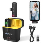 WAVLINK WS - WAJ606C1 Lavalier Noise Reduction Wireless Microphone with 8 Pin RX Receiver - British D'sire