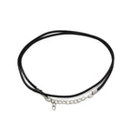 Waxed Pendant Cord - 2Mm X 55cm - Black 101 - Pendant Cords - British D'sire