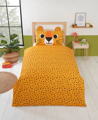 Wild Cats Kids Bedding Duvet Quilt Cover Set