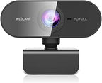 Webcam for PC with Microphone, HD 1080P Streaming Web Cam for PC,MAC, Laptop,Plug and Play USB Camera for Youtube,Skype Video Calling,Face Cam for Studying,Conference,Gaming with Rotatable Clip - Webcam - British D'sire