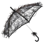 Wedding Parties Bridal Lace Cotton Umbrella Dancing Photography Prop Umbrella(Rose Red) - British D'sire