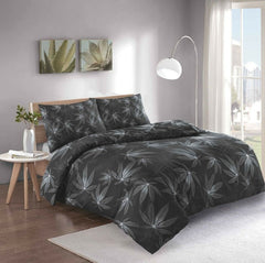 Weed Print Duvet Cover and Pillowcase Bedding Set - Home, Furniture & DIY:Bedding:Bedding Sets & Duvet Covers - British D'sire