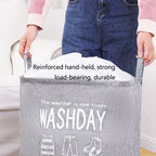 weekeight Clothing Quilt Storage Bag Household Moving Luggage Organizer Bag, Colour: Gray - British D'sire