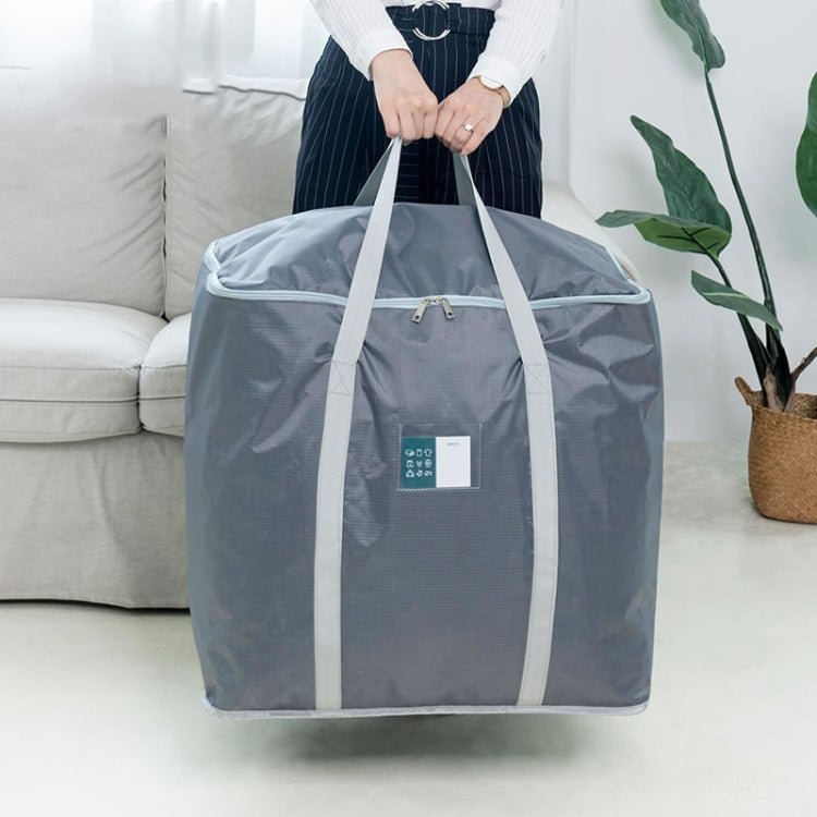 weekeight Clothing Quilt Storage Bag Household Moving Luggage Organizer Bag, Colour: Light Gray Large - British D'sire