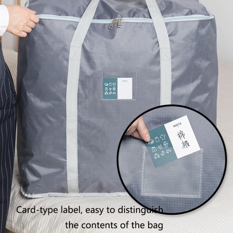 weekeight Clothing Quilt Storage Bag Household Moving Luggage Organizer Bag, Colour: Wine Red Large - British D'sire