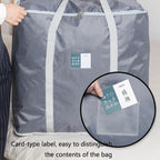 weekeight Clothing Quilt Storage Bag Household Moving Luggage Organizer Bag, Colour: Wine Red Small - British D'sire