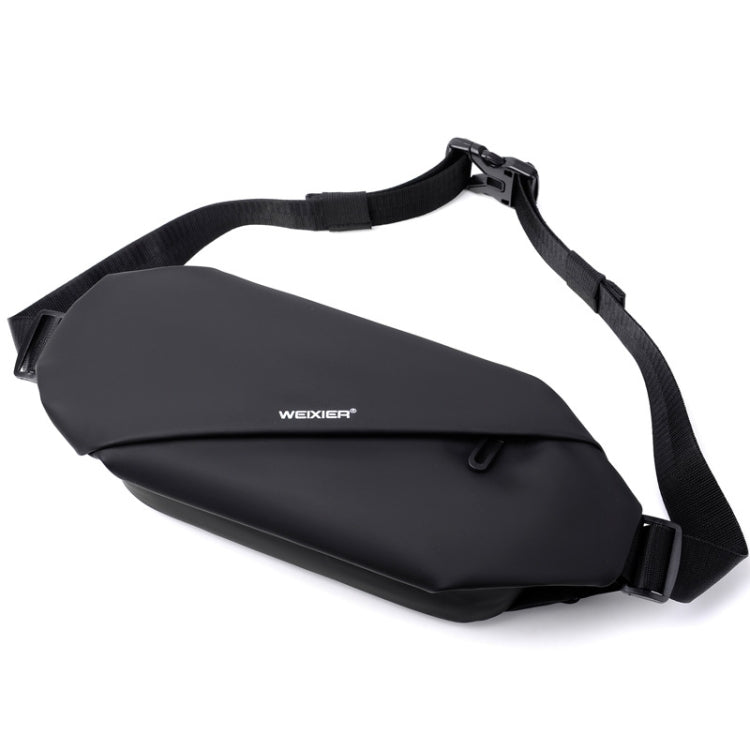 WEIXIER 8641 Men Running Waterproof Waist Bag Multifunctional Chest Bag Sports Leisure One-Shoulder Bag(Black) Secondary image