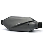 WEIXIER 8641 Men Running Waterproof Waist Bag Multifunctional Chest Bag Sports Leisure One - Shoulder Bag(Dark Gray) - chest bag - British D'sire