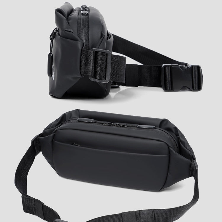 WEIXIER 9563 Men Outdoor Messenger Bag Multifunctional PU Large - Capacity Waist Bag(Gray) - British D'sire