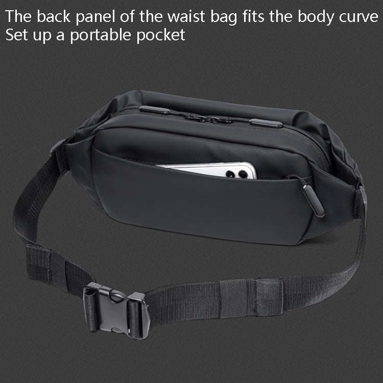 WEIXIER 9563 Men Outdoor Messenger Bag Multifunctional PU Large - Capacity Waist Bag(Gray) - British D'sire