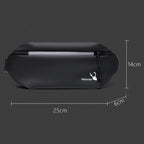 WEIXIER 9563 Men Outdoor Messenger Bag Multifunctional PU Large - Capacity Waist Bag(Gray) - British D'sire