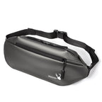 WEIXIER 9563 Men Outdoor Messenger Bag Multifunctional PU Large - Capacity Waist Bag(Gray) - British D'sire