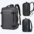 WEIXIER B726 Simple Expandable Double - Shoulder Backpack Large Capacity Business Casual Bag(Black) - British D'sire