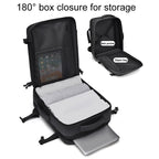 WEIXIER B726 Simple Expandable Double - Shoulder Backpack Large Capacity Business Casual Bag(Black) - British D'sire
