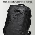 WEIXIER B726 Simple Expandable Double - Shoulder Backpack Large Capacity Business Casual Bag(Black) - British D'sire