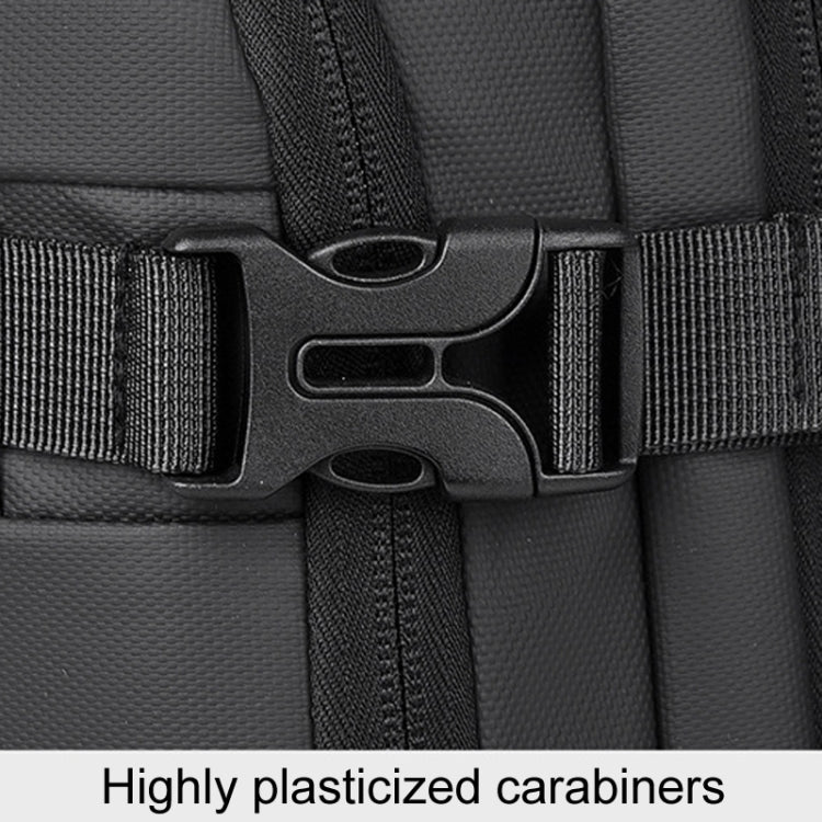 WEIXIER B726 Simple Expandable Double - Shoulder Backpack Large Capacity Business Casual Bag(Black) - British D'sire