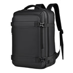 WEIXIER B726 Simple Expandable Double - Shoulder Backpack Large Capacity Business Casual Bag(Black) - British D'sire