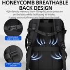 WEIXIER B759 Simple Expandable Men Shoulder Bag Large Capacity Laptop Backpacks(Black) - British D'sire