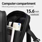 WEIXIER B759 Simple Expandable Men Shoulder Bag Large Capacity Laptop Backpacks(Black) - British D'sire