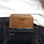 WEIXIER W98 Men Hand Take Short Wallet Zipper Bag(Khaki) - British D'sire