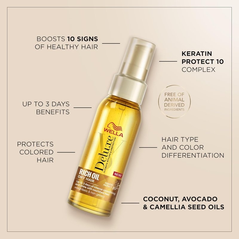 Wella Deluxe Rich Oil, 100ml - Hair Oil - British D'sire
