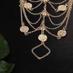Wendalern Boho Layered Coin Anklets Vintage Coin Toe Ring Ankle Bracelets Silver Tassel Anklet Gypsy Beach Barefoot Sandals Anklet Foot Chain Jewelry for Women and Girls (1 Pcs) - Women's Anklets - British D'sire