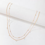 Wendalern Gold Layered Rhinestone Waist Chain (28–36″) - Body Jewellery - British D'sire