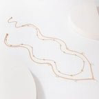 Wendalern Gold Layered Rhinestone Waist Chain (28–36″) - Body Jewellery - British D'sire