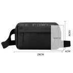 WEPOWER Men Casual Single Shoulder Crossbody Bag Functional Style Chest Bag(Black) - British D'sire