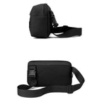 WEPOWER Men Casual Single Shoulder Crossbody Bag Functional Style Chest Bag(Black) - British D'sire