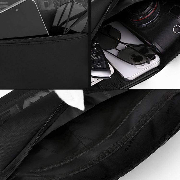 WEPOWER Men Casual Single Shoulder Crossbody Bag Functional Style Chest Bag(Dark Blue) - British D'sire