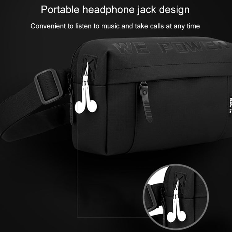 WEPOWER Men Casual Single Shoulder Crossbody Bag Functional Style Chest Bag(Dark Blue) - British D'sire