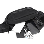 WEPOWER Men Sports Waist Bag Simple Single Shoulder Satchel(Black) - British D'sire
