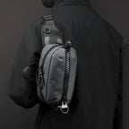 WEPOWER Men Sports Waist Bag Simple Single Shoulder Satchel(Dark Blue) - British D'sire