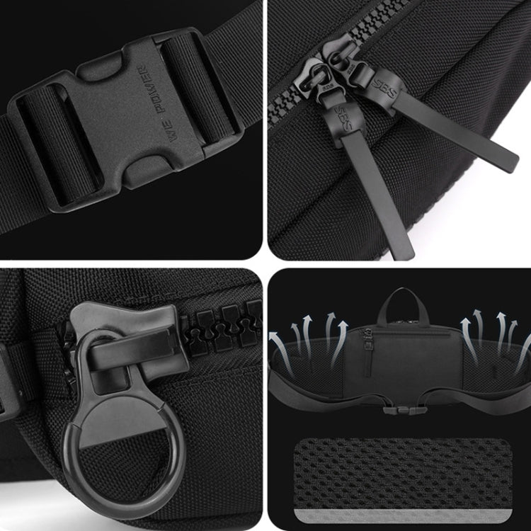 WEPOWER Men Sports Waist Bag Simple Single Shoulder Satchel(Dark Blue) - British D'sire