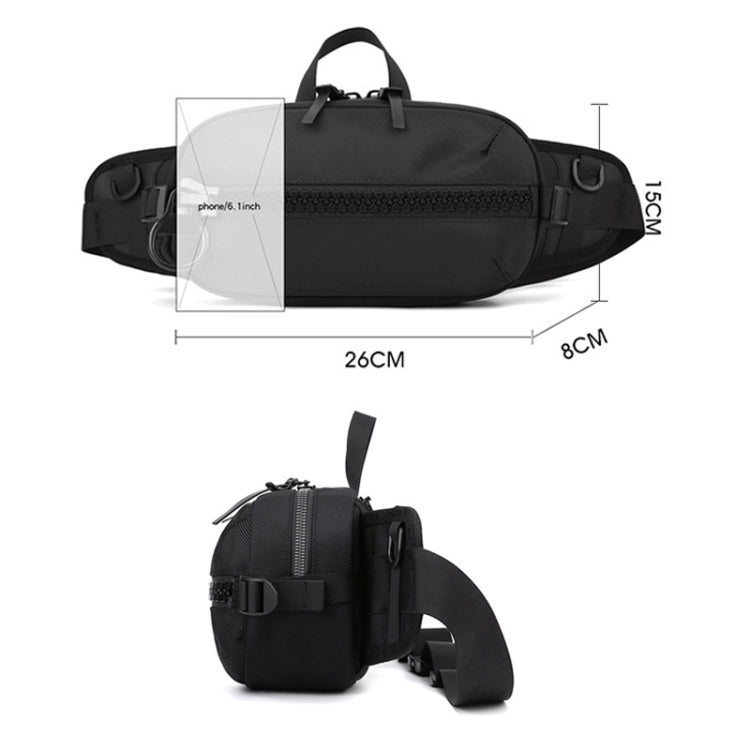 WEPOWER Men Sports Waist Bag Simple Single Shoulder Satchel(Dark Blue) - British D'sire