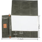 WESSLECO Canvas Roll Chef Knife Storage Bag(Army Green) - British D'sire
