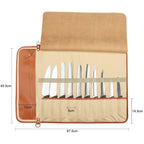 WESSLECO Chef Knife Storage Bag Portable Roll Knife Storage Bag(Black) - British D'sire