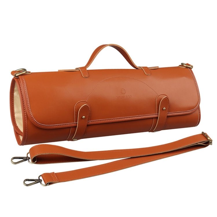 WESSLECO Chef Knife Storage Bag Portable Roll Knife Storage Bag(Brown) - British D'sire Main image