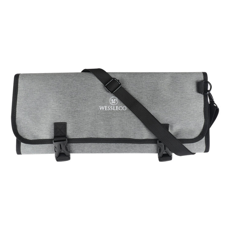 WESSLECO Chef Knife Tool Storage Bag Oxford Cloth Knife Bag(Gray) - British D'sire