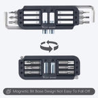 WEST BIKING 10-in-1 Bicycle Repair Tool Kit Bike Multi-Tool with Hex Keys, Adapter Socket Set, SL4/PH1/T25 Bits(Black) - British D'sire