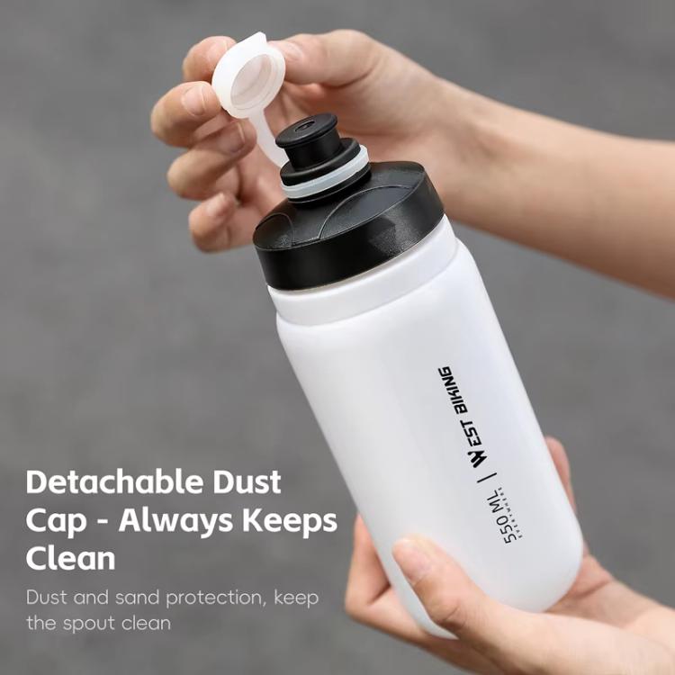 WEST BIKING 550ml Bike Water Bottle for Cycling Leak-Proof Squeeze Design Portable Sports Hydration Bottle(Yellow) - British D'sire