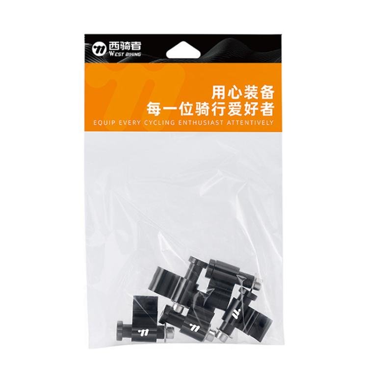 WEST BIKING 5pcs /Bag Mountain Bike Hose Guide Plate Frame Cable Conversion Mounting Bracket(Black) - British D'sire
